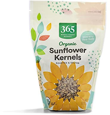 365 by Whole Foods Market, Organic Roasted Salted Sunflower Kernels, 12 Ounce