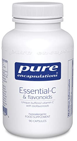 Pure Encapsulations Ester-C and Flavonoids - Unique Buffered Vitamin C Supplement with Bioflavonoids - Collagen Formation & Immune Support - 90 Capsules