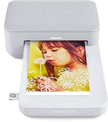HP Sprocket Studio Photo Printer – Personalize & Print, Water-Resistant 4x6 Pictures (3MP72A)
