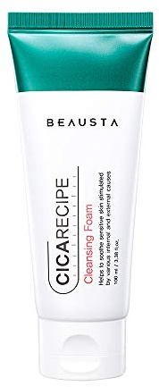 Fuktgivande Centella Rengöringsskum för torr och känslig hud/Beausta Cicarecipe Cleansing Foam 100 ml/K-Skönhet