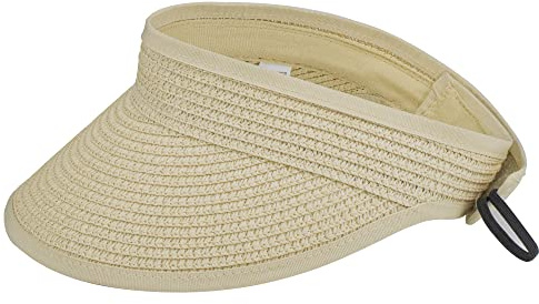 Chapeau de paille pour enfants, chapeau de plage en paille d'été pour tout-petits (52,1 cm pour 2 à 6 ans), beige, 2-6 ans