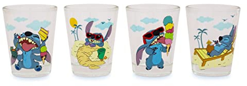 Disney Lilo & Stitch Beach Day Lot de 4 mini verres à shot 42,5 g