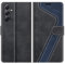 MOBESV Hülle für Samsung Galaxy A34 5G Handyhülle, Lederhülle mit Kartenfach, Klapphülle mit Ständer, Flip Case Handytasche Schutzhülle, Modisch Schwarz