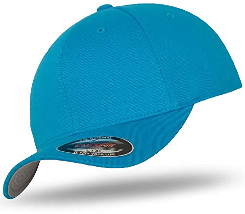 Flexfit Herren Baseballkappe Wooly Combed, Ocean, L/XL