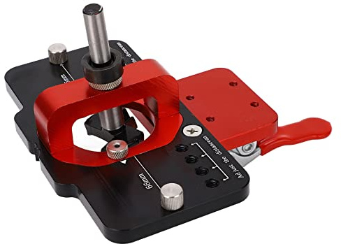 Hinge Jig, Concealed Hinge Jig 35mm Door Hinge Hole Drilling Guide Locator Drill Bit Kit Aluminum Alloy Hole Opener for Door Cabinet, Bottle Openers