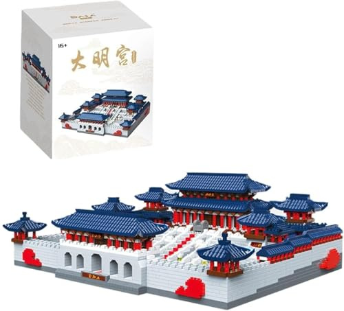 JOMIOD Modular Haus Bausteine, 5168 Klemmbausteine Daming Palace Chinesische Alte Berühmte Architektur Modular Gebäude, MOC Architektur Modular Haus Bausteine, Not Kompatibel mit Lgo