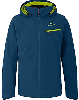 Bergson TALLMOS 3in1 Doppeljacke | Herren Regenjacke - Premium Herren 3in1 Doppeljacke mit herauszippbarer Fleece-Innenjacke, Normal-/Langgrößen, 100% wasserdicht (20.000 mm Wassersäule) & verschweiß