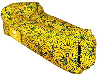 Gemütliche Campingmatratze Falten aufblasbares Sofa tragbares faules aufblasbares Sofa Außenluftkissen 180x70x52cm nach dem Füllen von Campingluftmatte Campingmatratze 160x180 ( Size : Color of banana
