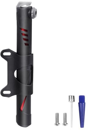 Mini Bike Pump 120PSI High Pressure Bike Tire Pump Small Portable Bike Ball Hand Pump with Needle and Frame Mount for Presta & Schrader Valve Road, Mountain Bike