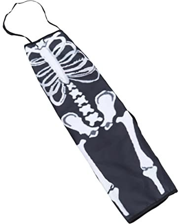 BESTonZON gruselige schürze Bäckerschürze Grillschürzen Halloween-Kochschürzen Esslätzchen für Erwachsene Malschürze Schürze zum dekorieren Partyschürzen lustig Skelett Kleidung Requisiten