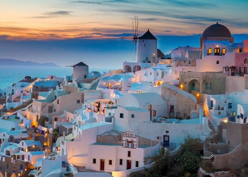 Ravensburger - Puzzle 1000 Pezzi Santorini​ | Puzzle Adulti E Famiglia | Dimensione Di 70x50 Cm | Regalo Adulti | Regali Natale