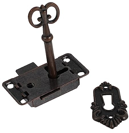 jojofuny Vintage Schrankschloss 2 Stück Aus Robustem Metall Mit Schlüssel Für Schmuckkästchen Und Schubladen Antike Möbelschlösser Für Aufbewahrungsboxen Und Schränke