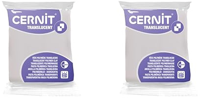 Cernit CE9256005AMZC 2 Blöcke Modelliermasse 56g Transluzend