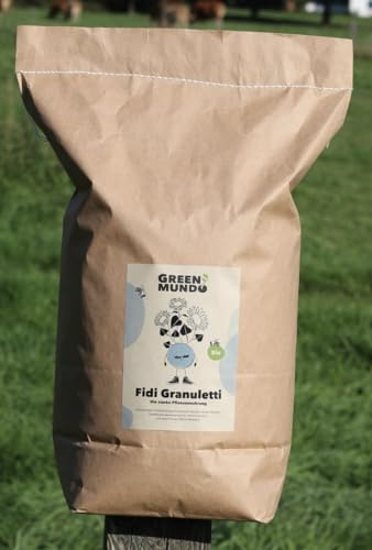 GREEN MUNDO - Fidi Granuletti 5 kg - organisch-mineralisches Düngegranulat, BIO Dünger speziell für Starkzehrer, Langzeitdüngung für Balkon, Garten DE-ÖKO-009