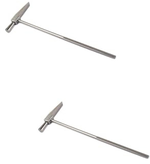 HEMOTON 2stücke Finger Klavier Stimmhammer Robuster Tuning Hammer Für Kalimba Mbira Daumenklavier Reparaturwerkzeug Einfachen Ihres Instruments