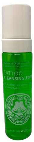 INKgrafiX® PMU Green Soap Cleansing Foam 220 ml - Jabón verde de espuma limpiadora para maquillaje permanente - limpiar y limpiar - INKgrafiX® Alemania - Estudio profesional - vegano