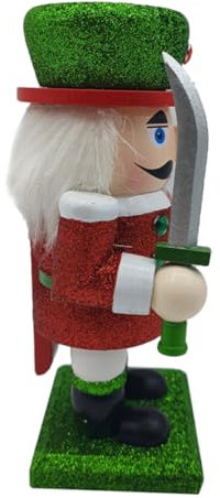 HAMPPLIES Decorazione Di Natale Nutcracker Legno Per Festival Ornamento Tradizionale Per La Casa Simpatico Soldato Da Appendere Rinnovabile e Adatto Diverse Scene