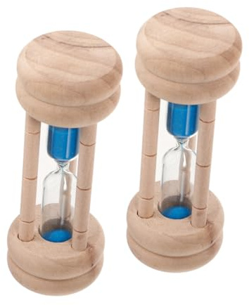 JECOMPRIS 2 Pezzi Decorativa per Timer Sabbia da Minuti per Lavarsi Denti Timer Visivo per Attività Scolastiche e Giochi Design Coinvolgente e Affidabile