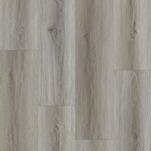 Mein Boden + Klick Vinylboden Landhausdiele Oak Dark Grey mit integrierter Korktrittschalldämmung – Einfach verlegbarer Klick Vinyl – Moderner Fußbodenbelag mit Holz- & Fliesenoptik - Preis pro qm²