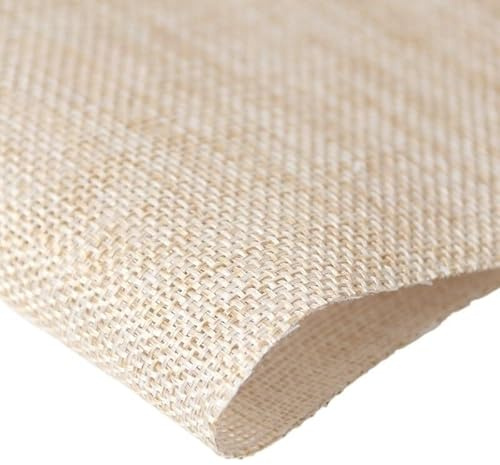 YANHAO Tela de Malla EstéReo, Altavoz Cubierta De Malla Tela Antiguo Retro Sonido-Transparente A Prueba Polvo Lino Guitarra Máscara Audio Fondo(Beige)