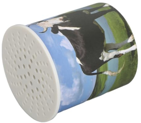 SIXRUN Scatola Sonora per Mucche Giocattolo Realistico Generatore di Suoni per Animali per Bambini e Adulti, Scatola per Suoni Vocali di Mucca Portatile per Viaggi, Plastica 2,36 X 2,36 X, Pollici