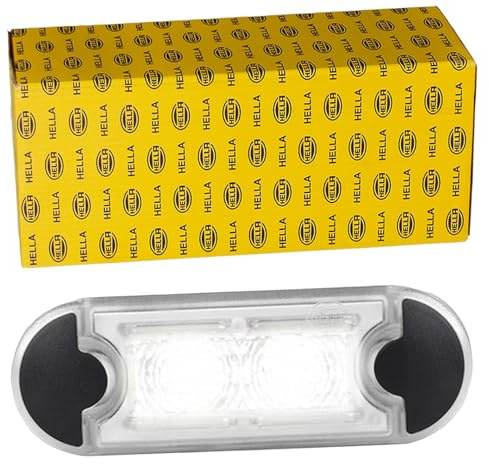 Hella 2PF 959 855-241 Positionsleuchte - Begrenzungsleuchte - Anhänger - Wohnwagen - DuraLED S - LED - 24/12V - Einbau/Schraubanschluss - ECE - Kabel: 2500mm - Stecker: offene Kabelenden