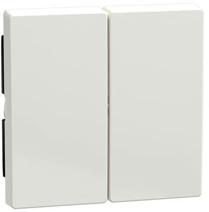 Schneider Electric Merten Wippe für Taster-Einsatz, 432519 | Für Serien-, Doppelwechselschalter- und Doppelastereinsatz, System M, polarweiss glänzend