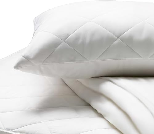 Linens Limited - Pillow Protectors 2 Pack, Anti Allergy Pillow Cover, Premium Diamond Quilted, Breathable, Snug Fit, Soft and Luxurious, Easy to Wash (W50cm x L75cm)