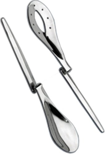 chg 3377-00 Salatbesteck mit Knick/Länge: ca. 27,5 cm, Silber, 1 - Pack