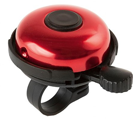 M-Wave 420153 Rotary Action Klingel, rot, Universal