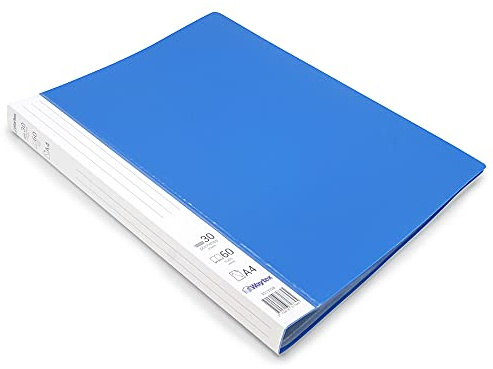 Waytex 931332B Dokumentenschutz, A4, 60 Hüllen, Premium, blickdicht, identifizierbar, PP, 30 Klarsichthüllen, blau