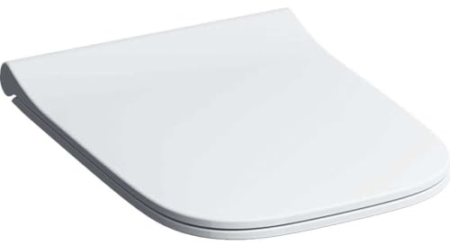 Geberit WC-Sitz Smyle Square m Abs, w, Sandwichf., Scharn. MS verchromt