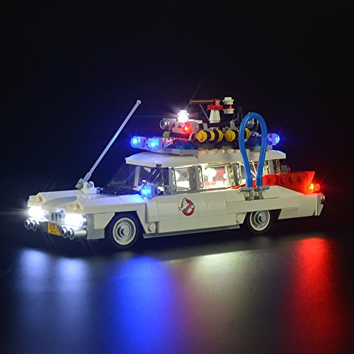 GEAMENT Blöcke Licht-Set für Ghostbusters ecto 1 - USB Beleuchtungsset Kompatibel mit Lego 21108 Auto Bausteine Modell (Modell-Set Nicht enthalten)