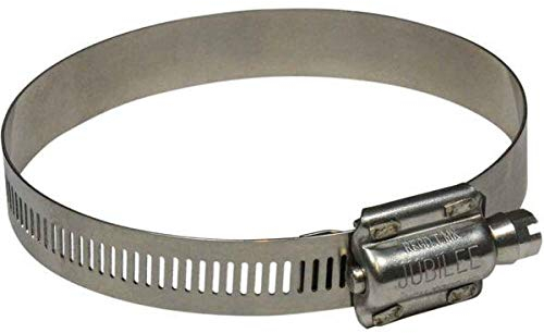 Jubilee Original Clips SS316 Edelstahl Hohes Drehmoment Schlauchschelle Marine Grade Durchmesser von 80–100 mm (10 Stück)