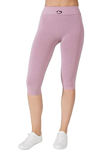 BeGood - Legging Capri Melange Pancia Piatta. Drenante, idratante, Effetto Pancia Piatta. Snellisce Mentre Fai Sport
