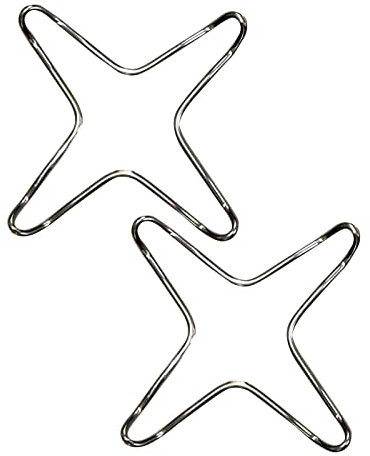 2 pezzi Adattatore Fuoco Cucina Gas, Supporto per Fornello a Gas Acciaio Riduttore Gas Anello di Supporto (12 cm)