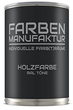 Kopie: Farben Manufaktur Holzfarbe Wetterschutzfarbe Holzlack Holzschutzlack Holzdecklack RAL 2/5L, Farbe: ca. RAL 7038 Achatgrau, Größe: 2L