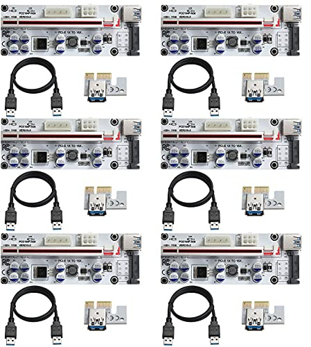 6 X to PCIE Riser Express Card