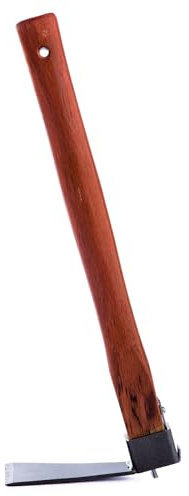 Garden Hoe and Rake for Weeding, Planting, Soil Smoothing and Loosening (A)