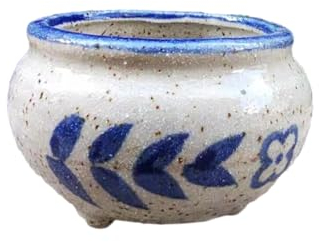 ESTINTENG Pot de fleurs en céramique viande, plantes succulentes rétro végétariennes cuites au feu créatif, petit calibre, pot minimaliste - court et potelé