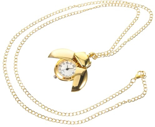 Yardenfun Montre De Poche Vintage avec Pendentif ScarabéE en Alliage Doré Montre Suspendue CréAtive Et Petite pour DéCoration Et Usage Quotidien Femme