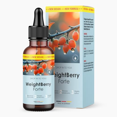Weightberry Forte Tropfen - für Frau & Mann - natürliche Inhaltsstoffe - 30 ml Inhalt 1x