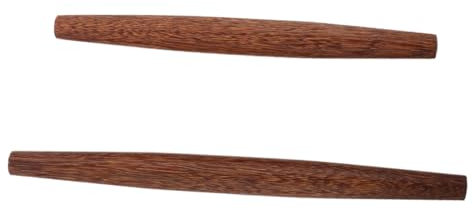 MAGICLULU 2Pcs Wooden Rolling Pin Set for Baking Small Dough and Dumpling Wrappers Kitchen Roller Tool with Comfortable Grip for Home Use
