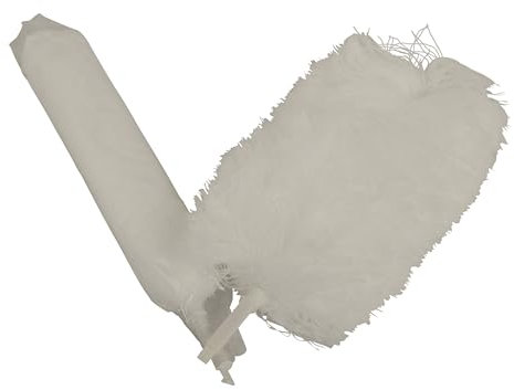 Axis Line Testina di ricambio in confezione da 2 pezzi per spolverino telescopico in microfibra, 1,32 – 1,95 m bianco (1 accessorio di ricambio in microfibra)