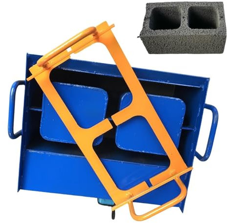 FLNOZAMZ Concrete Block Machine - Clay Brick Maker with 23KN Pressure, Fast 45 Seconds Forming – Produces 30 Bricks/Hour, Ideal for Home Use