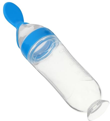 Alipis Silikon-babynahrungs-spenderlöffel Mit Saugnapf Weicher Und Flexibler Fütterlöffel Aus Pp Und Silikon Für Kleinkinder Ab Monaten Zum Sanften Löffelnlernen