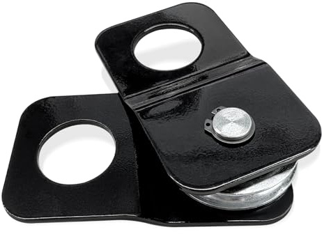 ZNDAW 8 lb Capacity Winch Snatch Block, Heavy Duty Tow Pulley Blocks for Synthetic Rope Steel Cord, Universal Pulley Offroad Recovery Accessory for