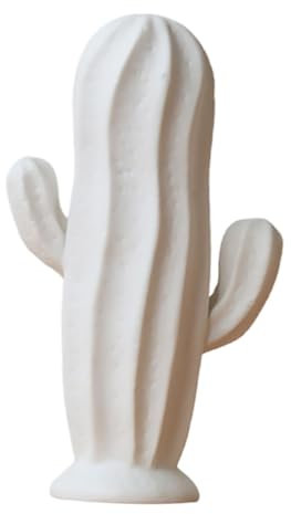 Homoyoyo Ornamenti di Cactus in Ceramica Bianca Decorativi, Decorazioni Creative la Casa, Statuette Artistiche Compatte, per Arredamento Soggiorno e Regali