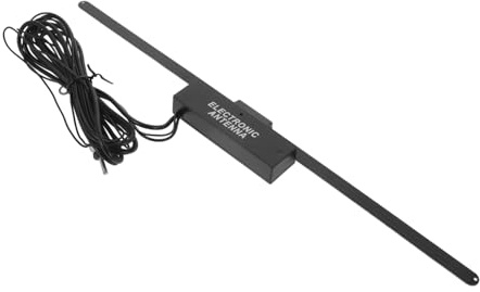 Vaguelly Antena Radio Coche con Amplificador Integrado Montaje Parabrisas Refuerzo Señal FM Am para Vehículos SUV y Camiones Instalación Fácil sin Herramientas