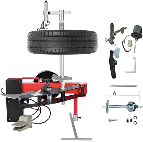 Generisch Manuelle Reifenmontiermaschine Reifenmontiermaschine Radmontiermaschine Perfekt für Outdoor & Mobile Autoreparaturen